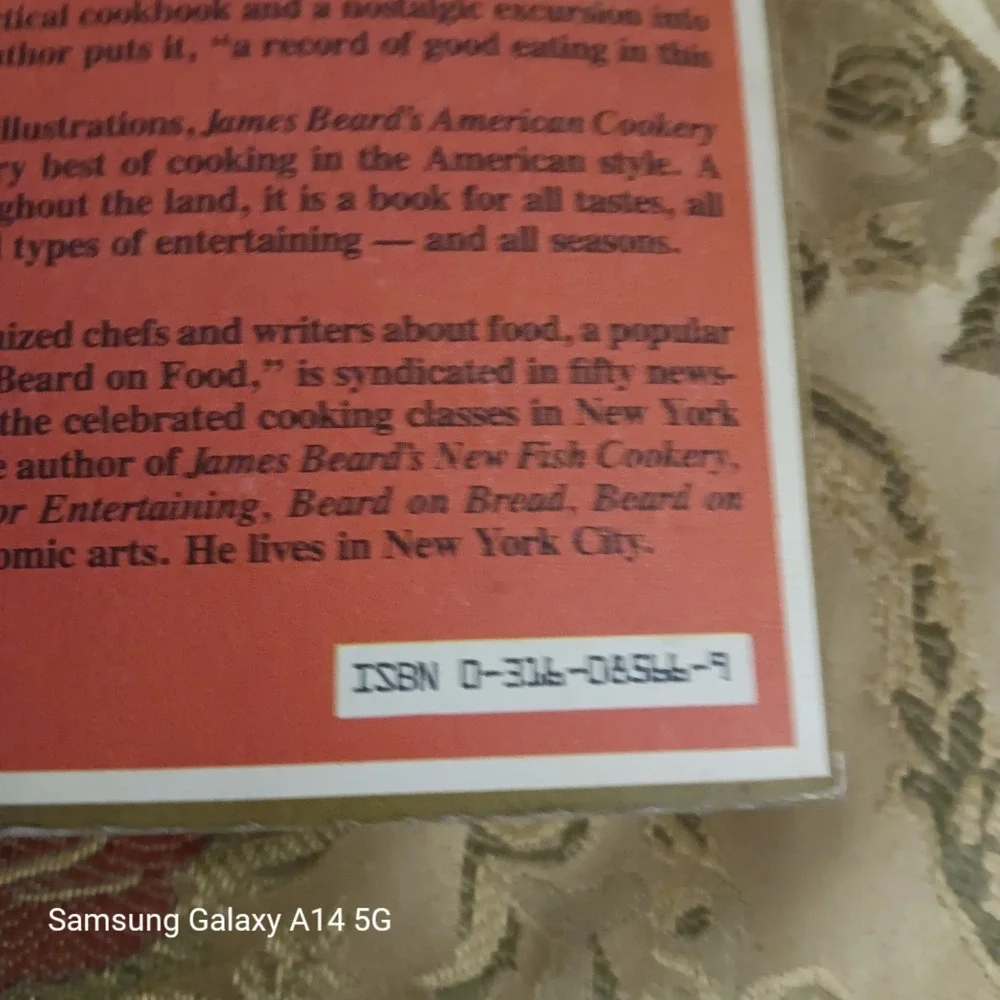 James Beard's American Cookery Hardcover Cookbook 1972 Ill. Earl Thollander